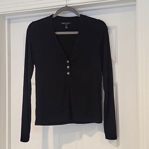 Banana Republic V-neck Ribbed Henley